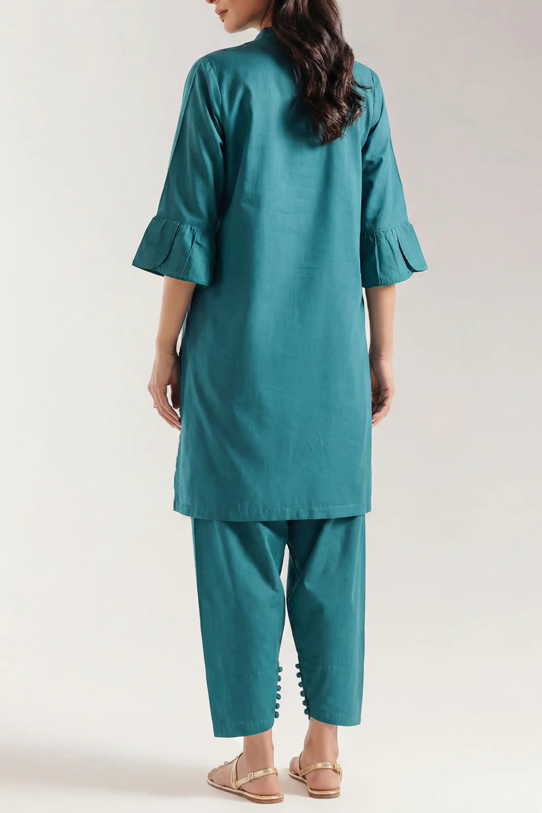 Solid Wash n Wear Stitched 2 Piece (Shirt/Trouser) - Image 2