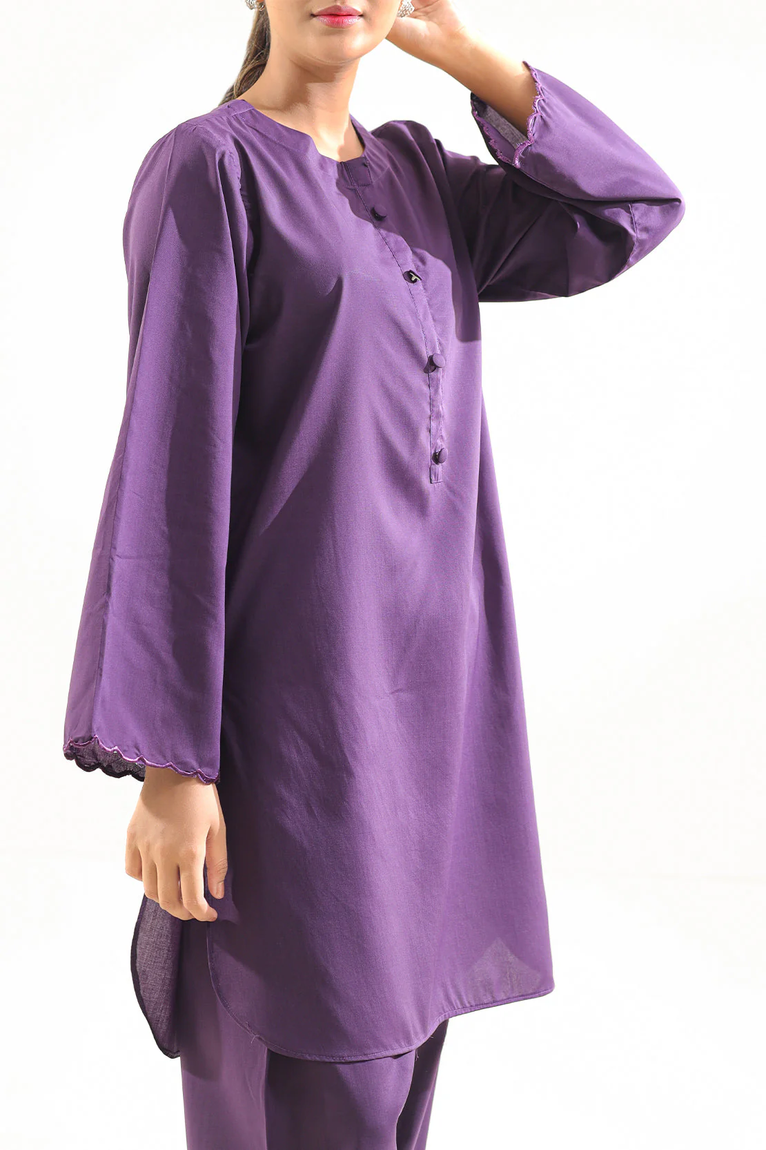 Solid Wash N Wear Stitched 2 Piece (Shirt/Trouser) - Image 4