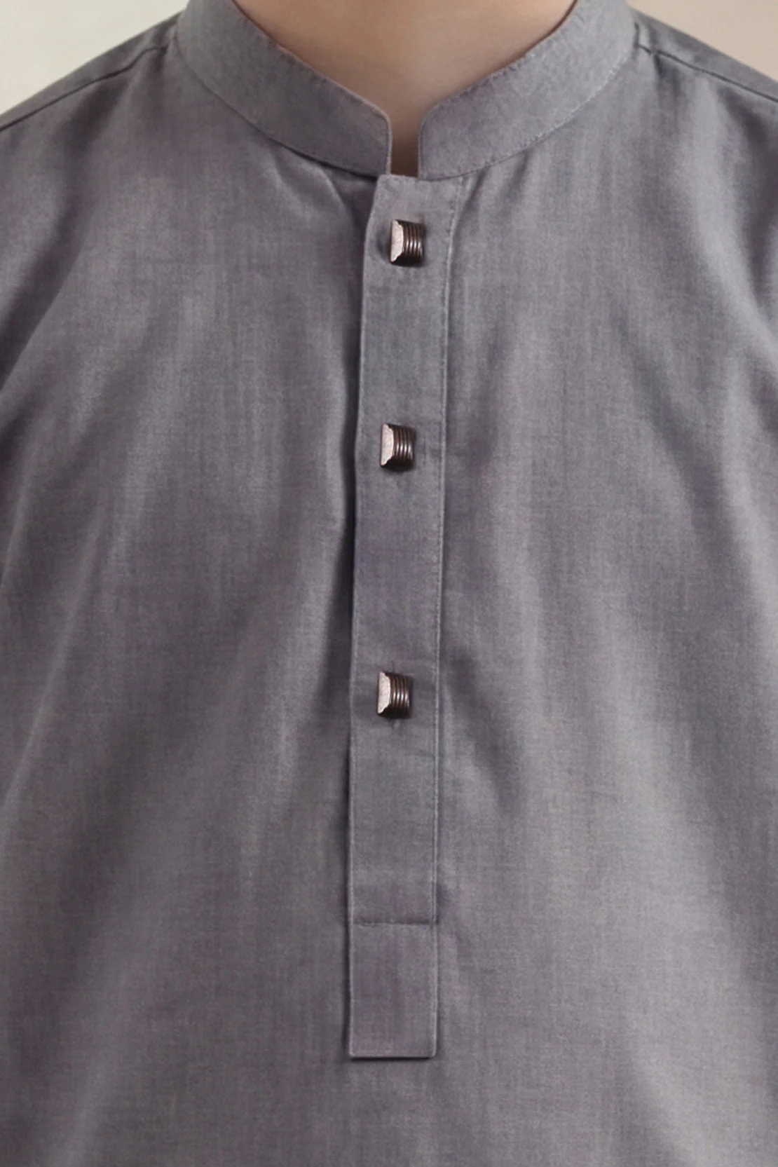 Solid Wash N Wear Stitched 2 Piece (Shirt/Trouser) For Boys - Image 3