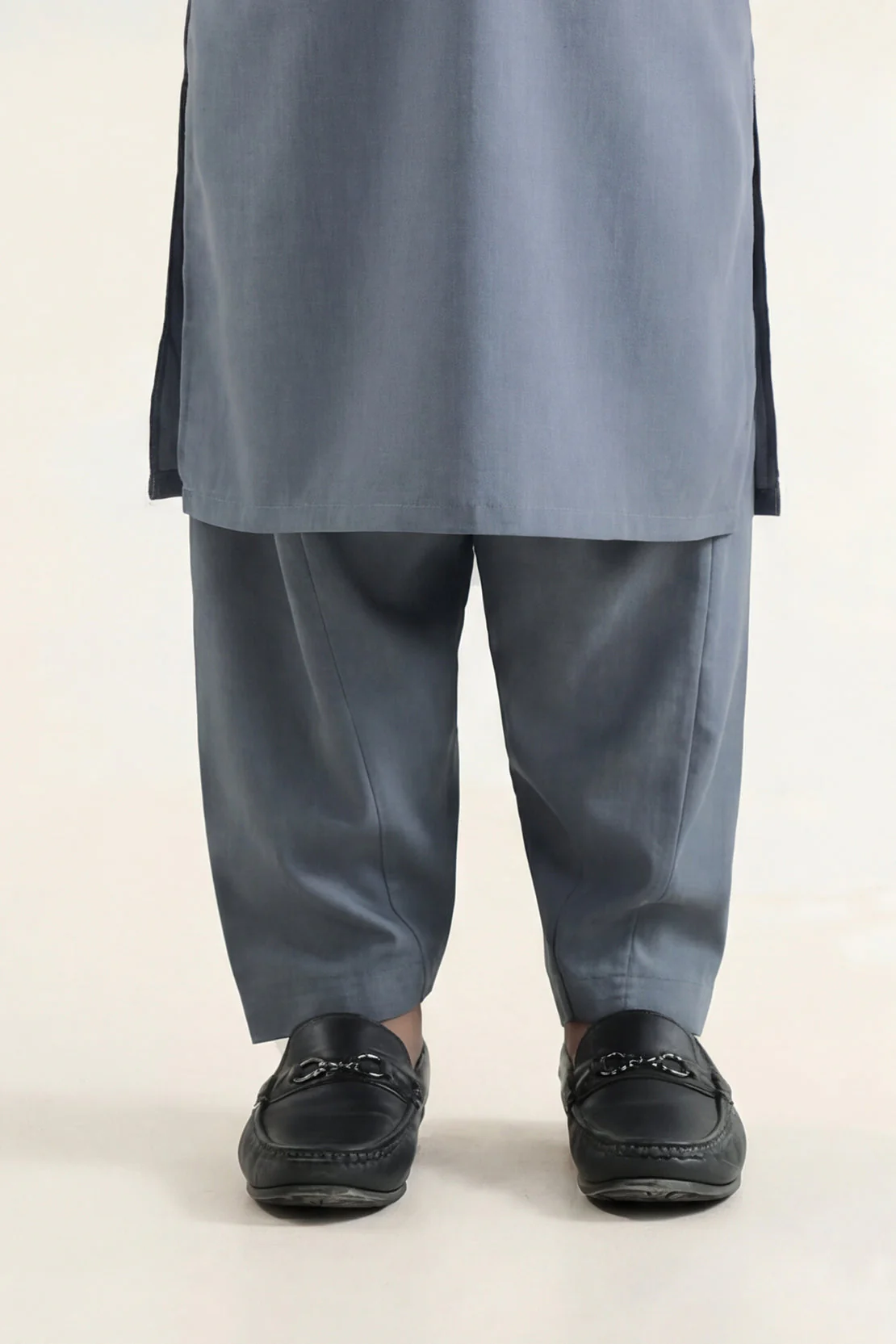 Solid Wash N Wear Stitched 2 Piece (Shirt/Trouser) For Boys - Image 4