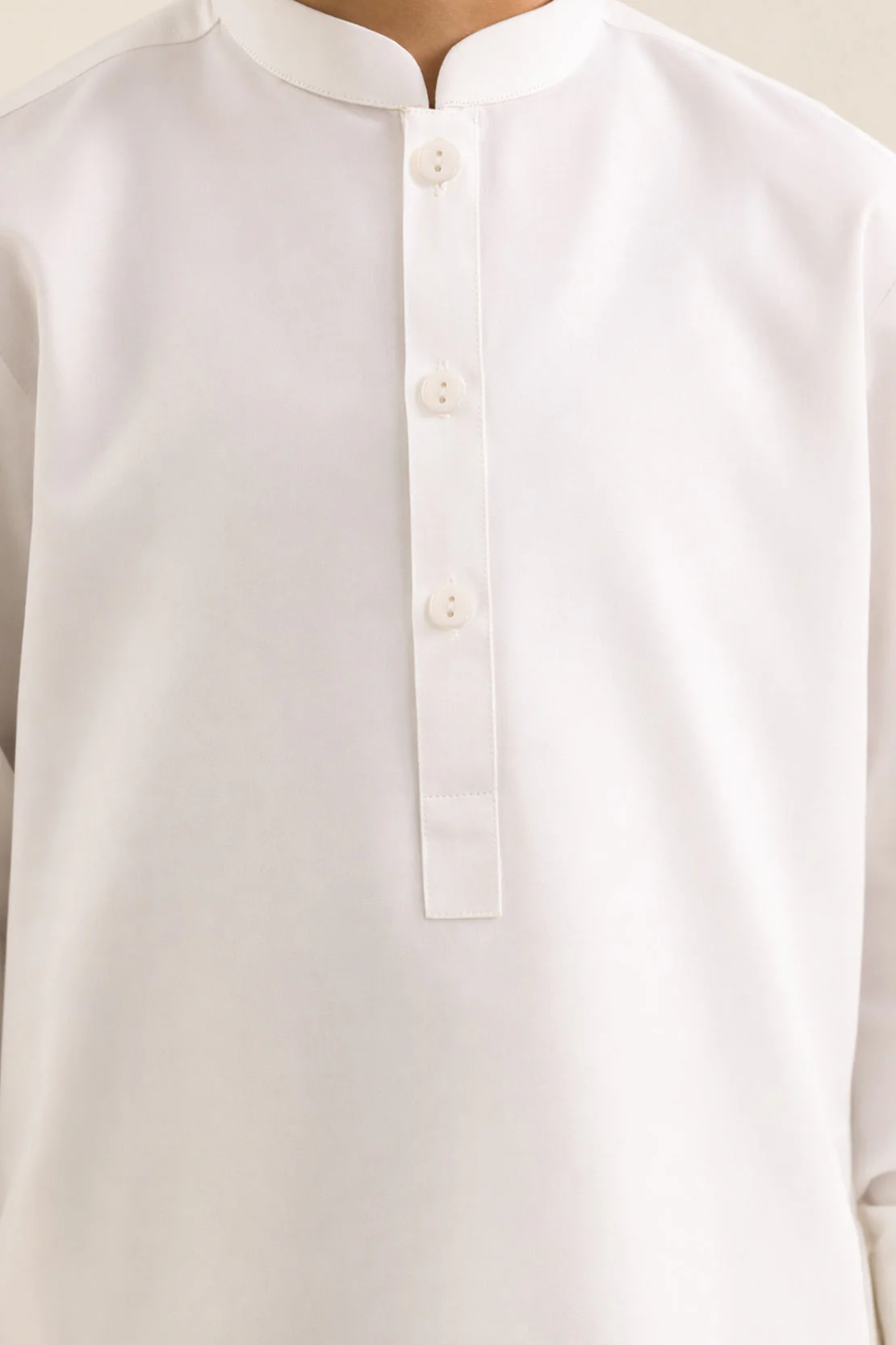 Solid Wash N Wear Stitched 2 Piece (Shirt/Trouser) For Boys - Image 4