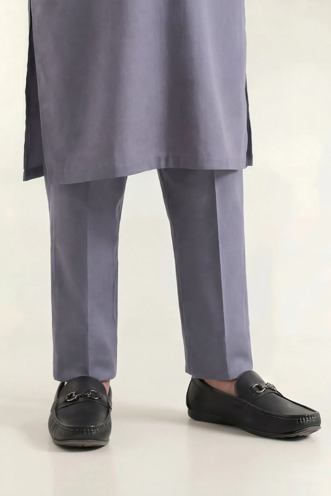 Solid Wash N Wear Stitched 2 Piece (Shirt/Trouser) For Boys - Image 3