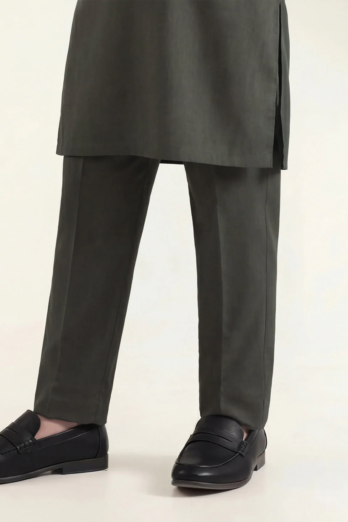 Solid Wash N Wear Stitched 2 Piece (Shirt/Trouser) For Boys - Image 4