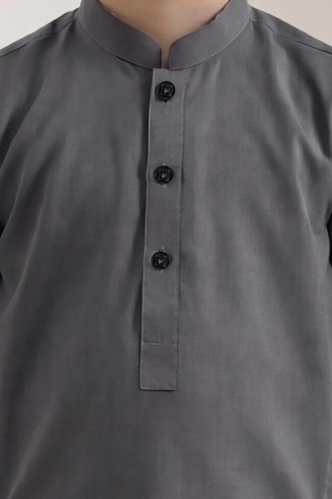Solid Wash N Wear Stitched 2 Piece (Shirt/Trouser)  For Boys - Image 4