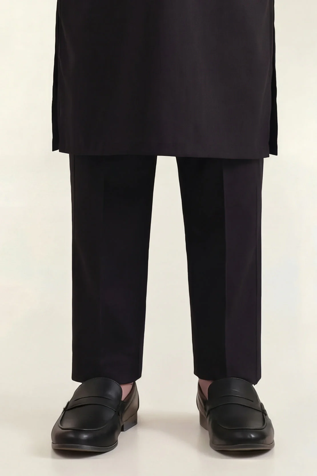 Solid Wash N Wear Stitched 2 Piece (Shirt/Trouser)  For Boys - Image 4