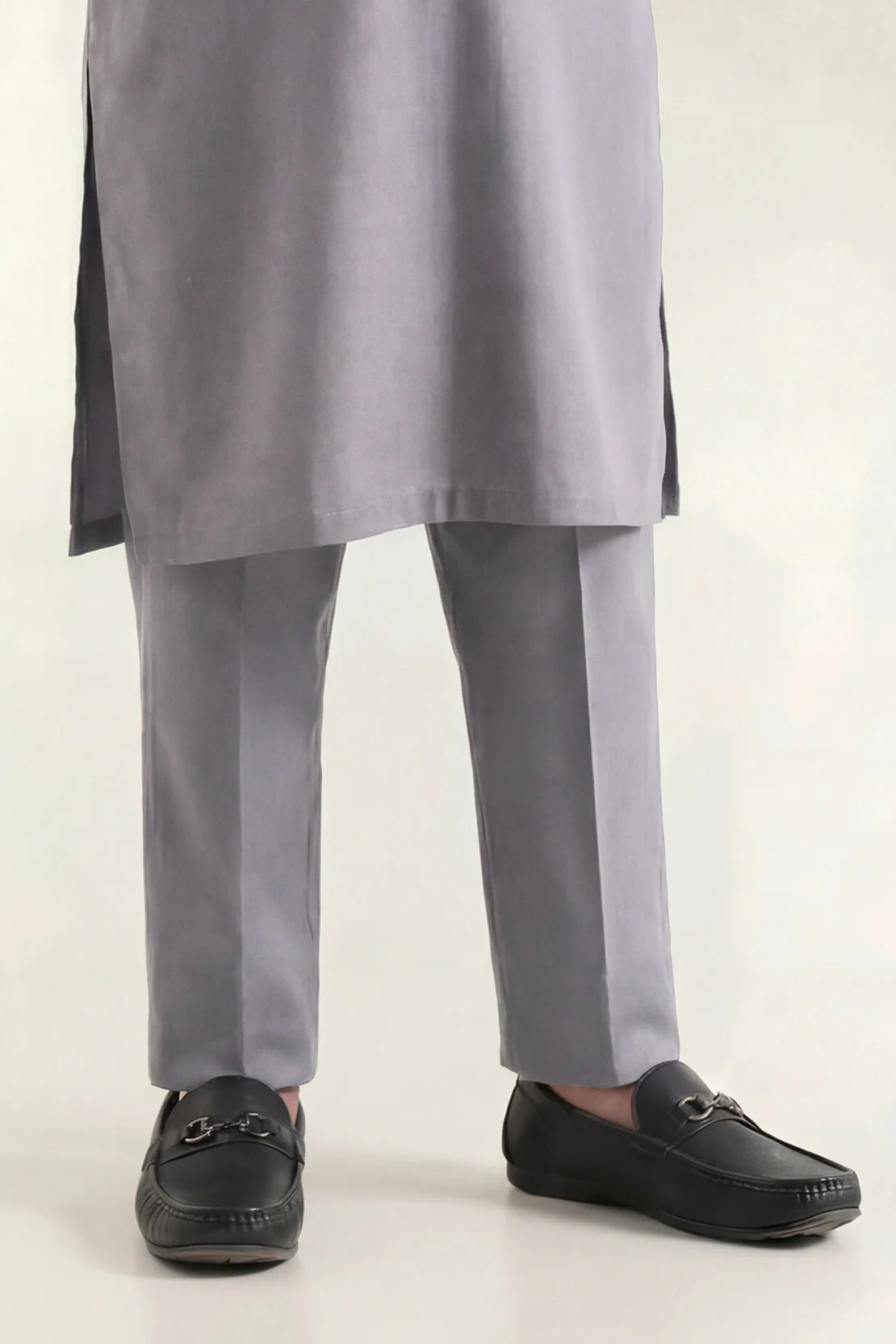 Solid Wash N Wear Stitched 2 Piece (Shirt/Trouser) For Boys - Image 4