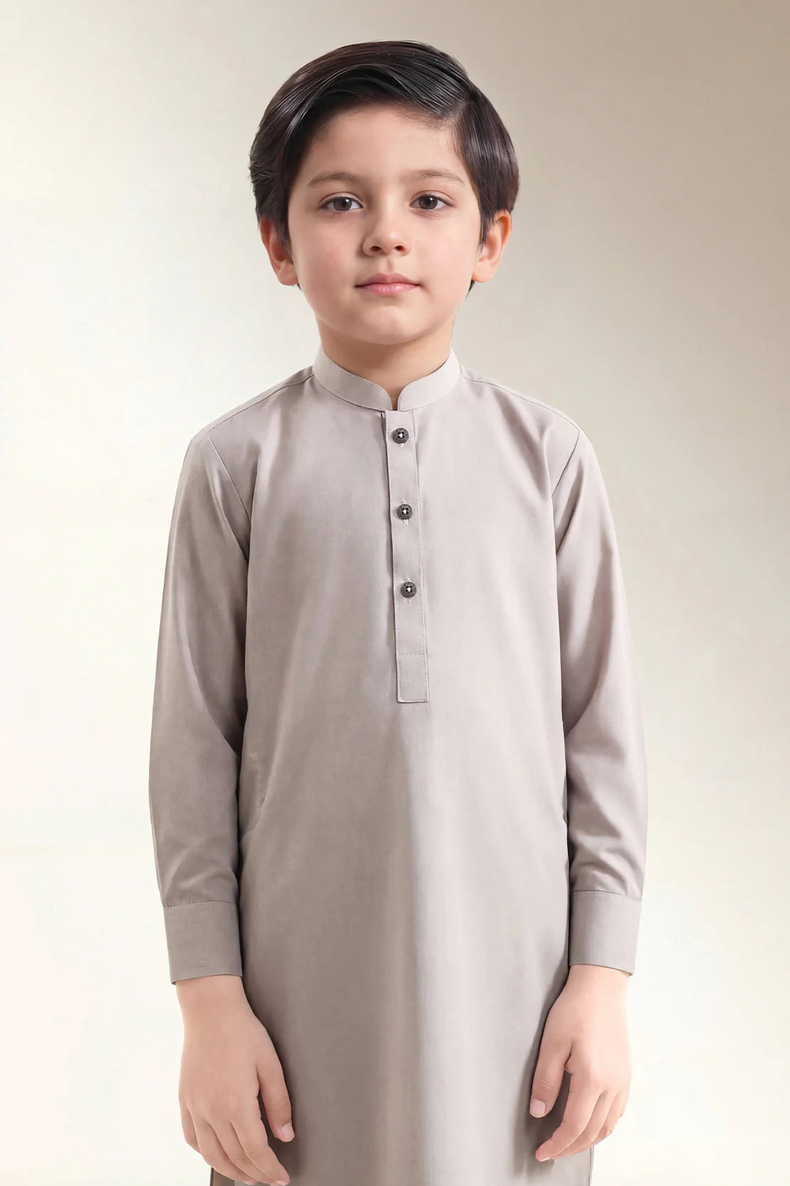 Solid Wash N Wear Stitched 2 Piece (Shirt/Trouser)  For Boys - Image 3