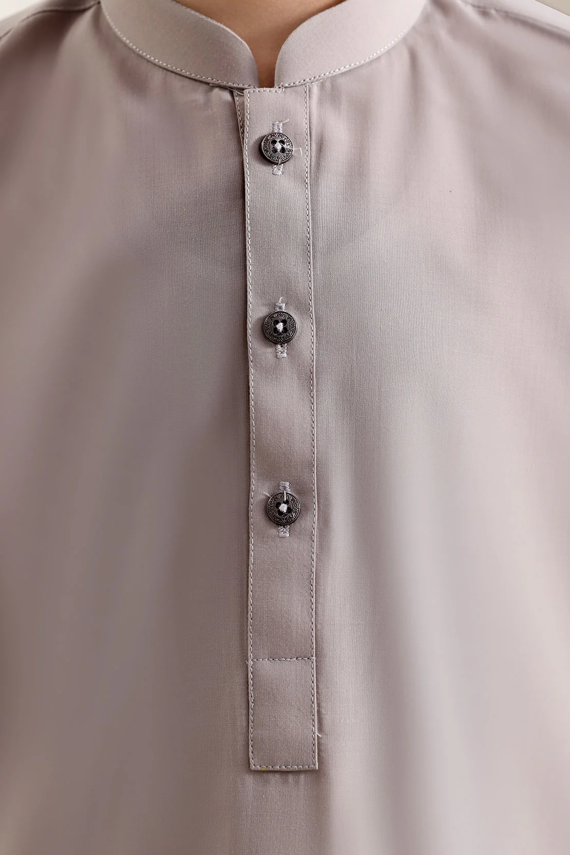 Solid Wash N Wear Stitched 2 Piece (Shirt/Trouser)  For Boys - Image 4