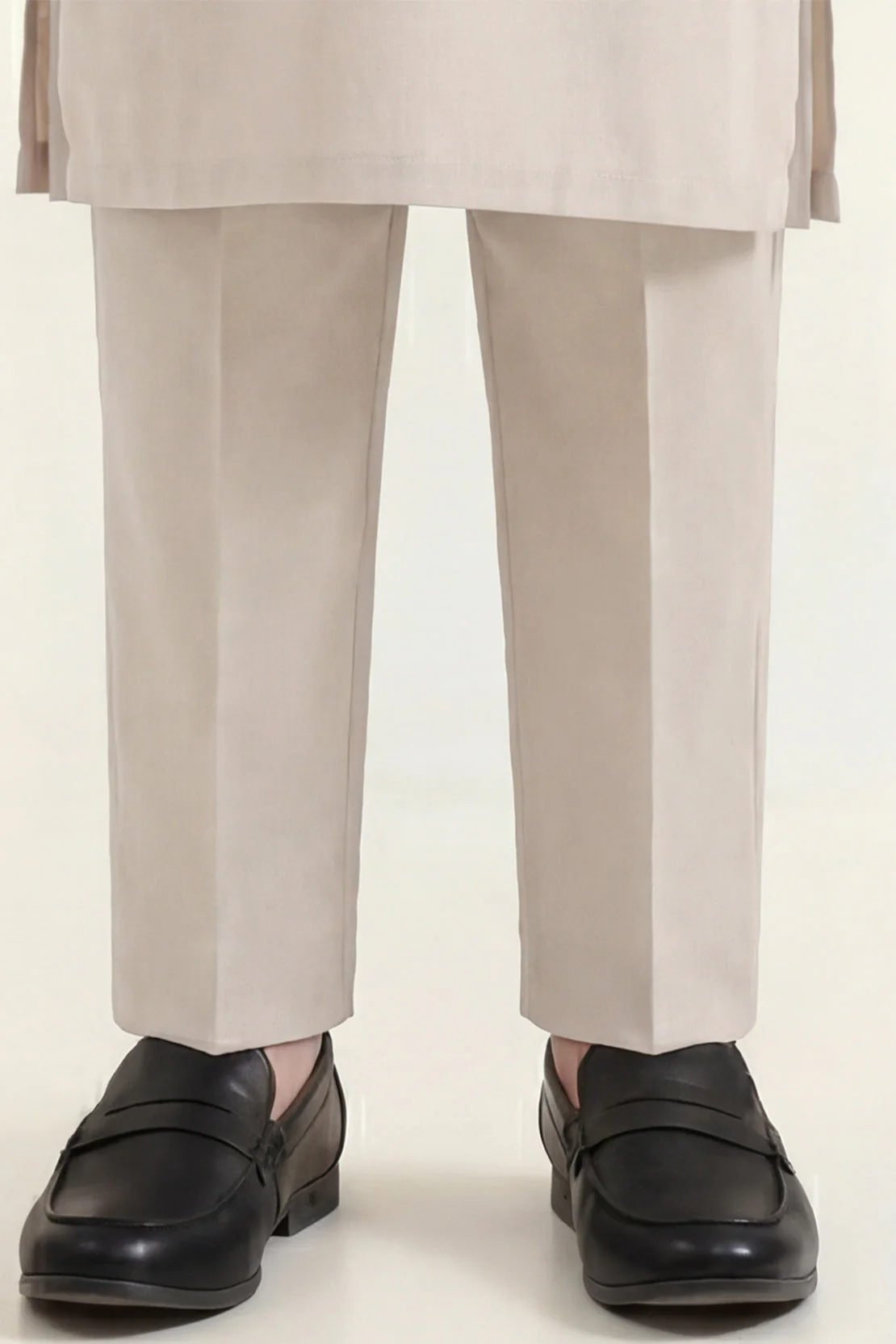 Solid Wash N Wear Stitched 2 Piece (Shirt/Trouser)  For Boys - Image 4