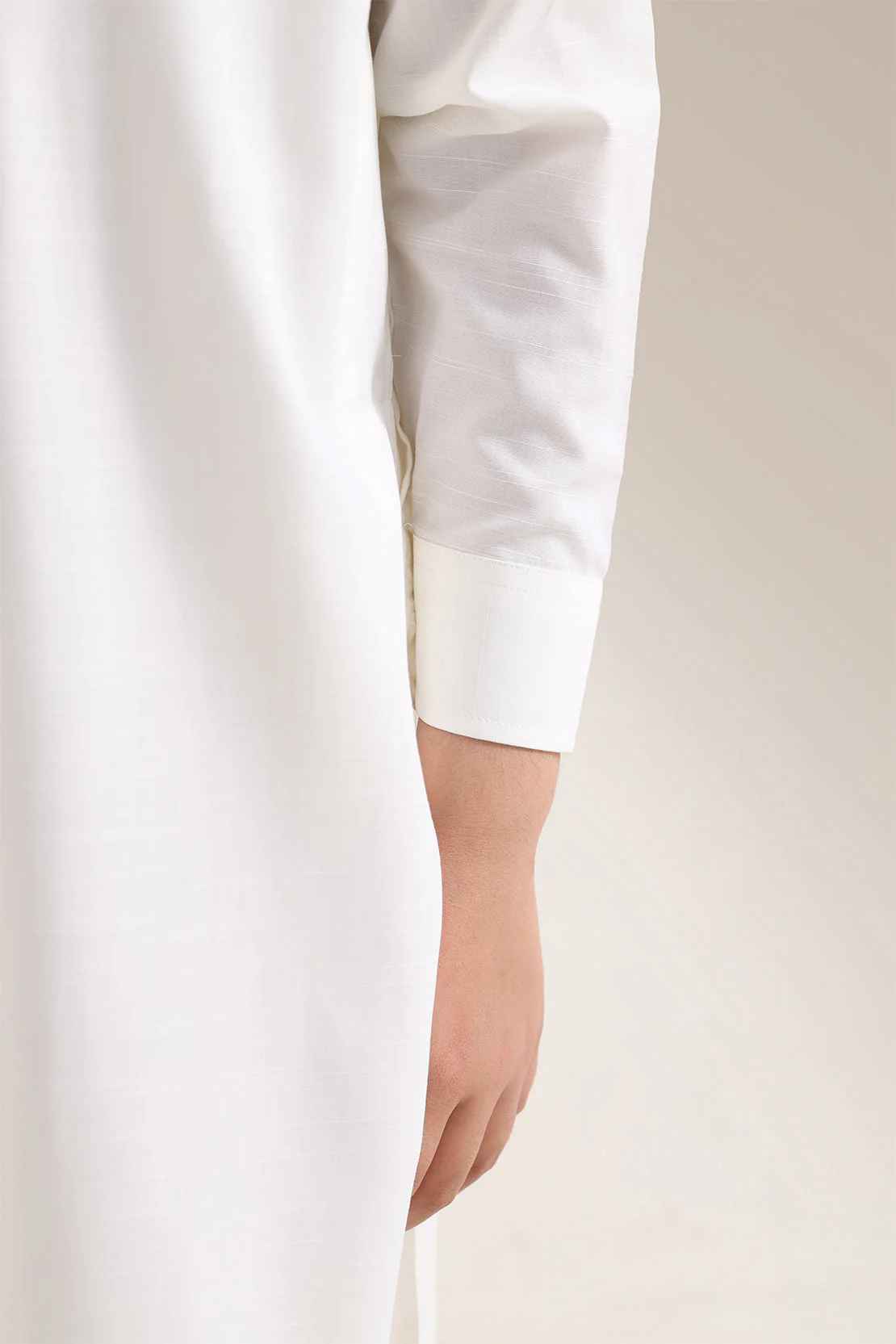 Solid Wash N Wear Stitched 2 Piece (Shirt/Trouser)  For Boys - Image 4