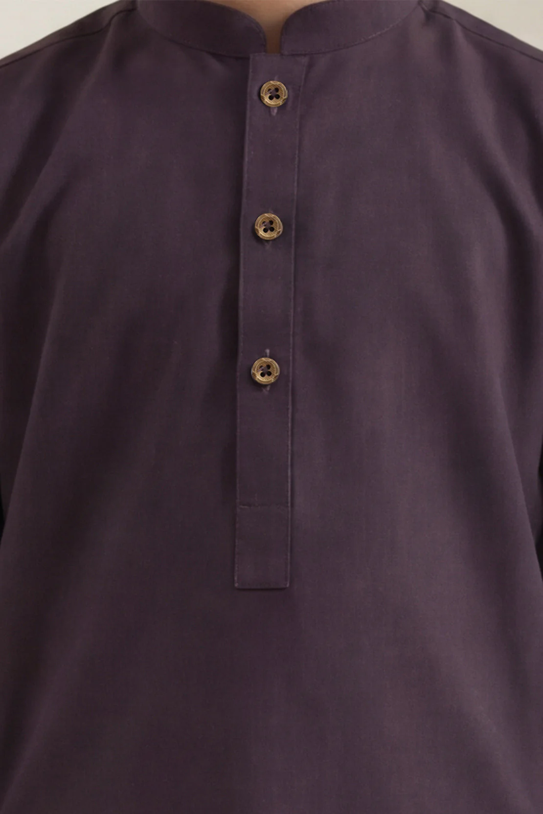 Solid Wash N Wear Stitched 2 Piece (Shirt/Trouser) For Boys - Image 3