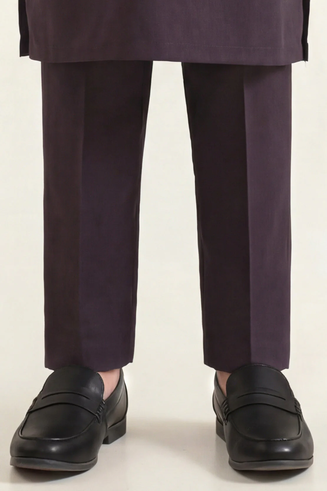Solid Wash N Wear Stitched 2 Piece (Shirt/Trouser) For Boys - Image 4