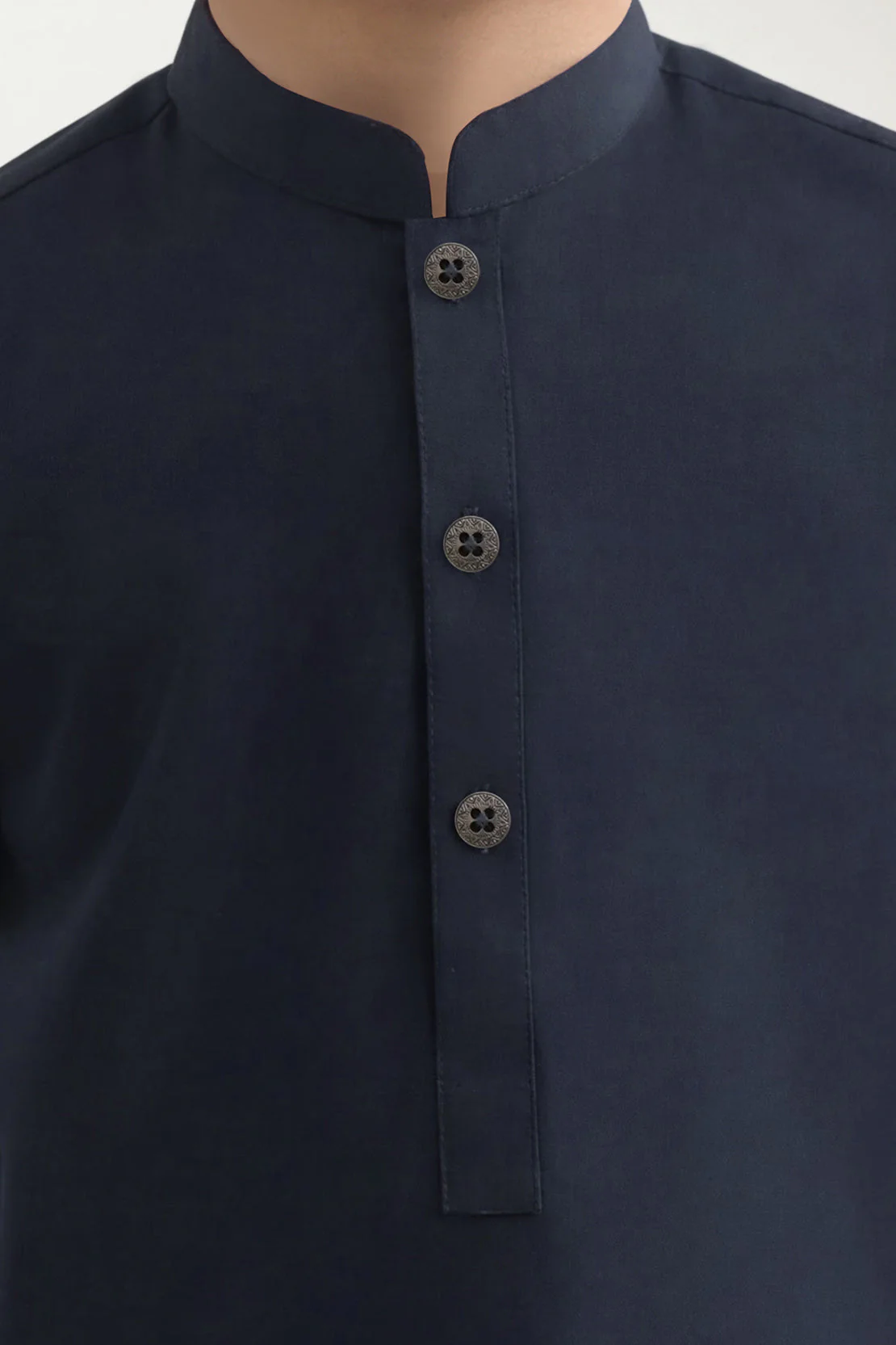 Solid Wash N Wear Stitched 2 Piece (Shirt/Trouser)  For Boys - Image 4