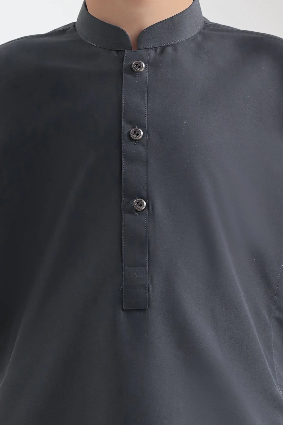 Solid Wash N Wear Stitched 2 Piece (Shirt/Trouser) For Boys - Image 4
