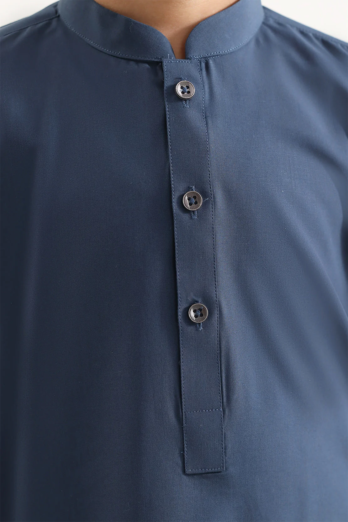 Solid Wash N Wear Stitched 2 Piece (Shirt/Trouser)  For Boys - Image 3