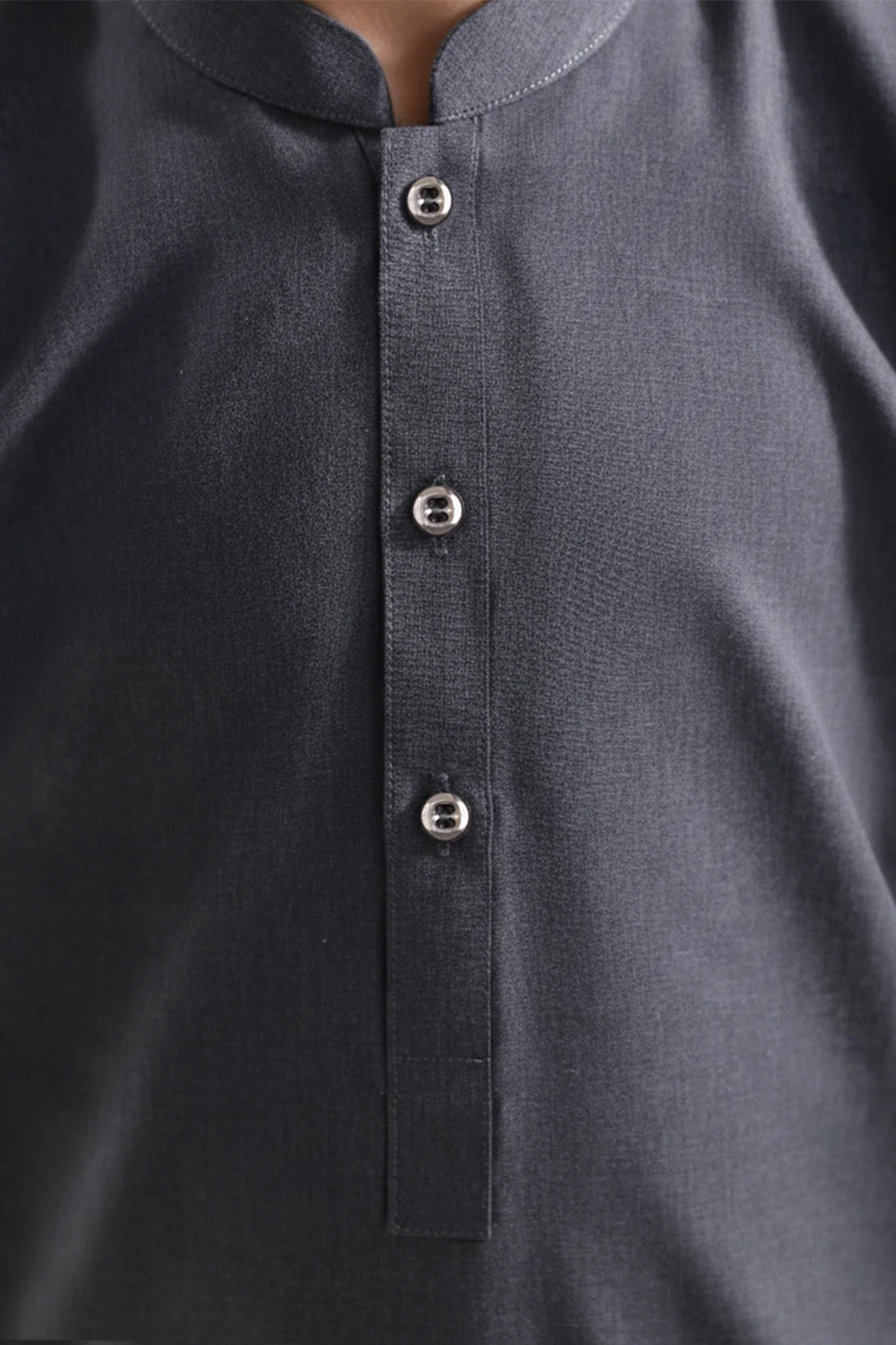 Solid Wash N Wear Stitched 2 Piece (Shirt/Trouser) For Boys - Image 4