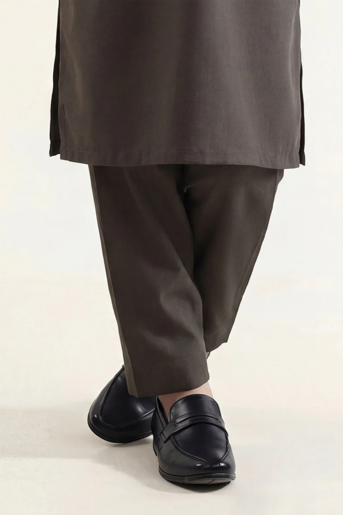 Solid Wash N Wear Stitched 2 Piece (Shirt/Trouser) For Boys - Image 4