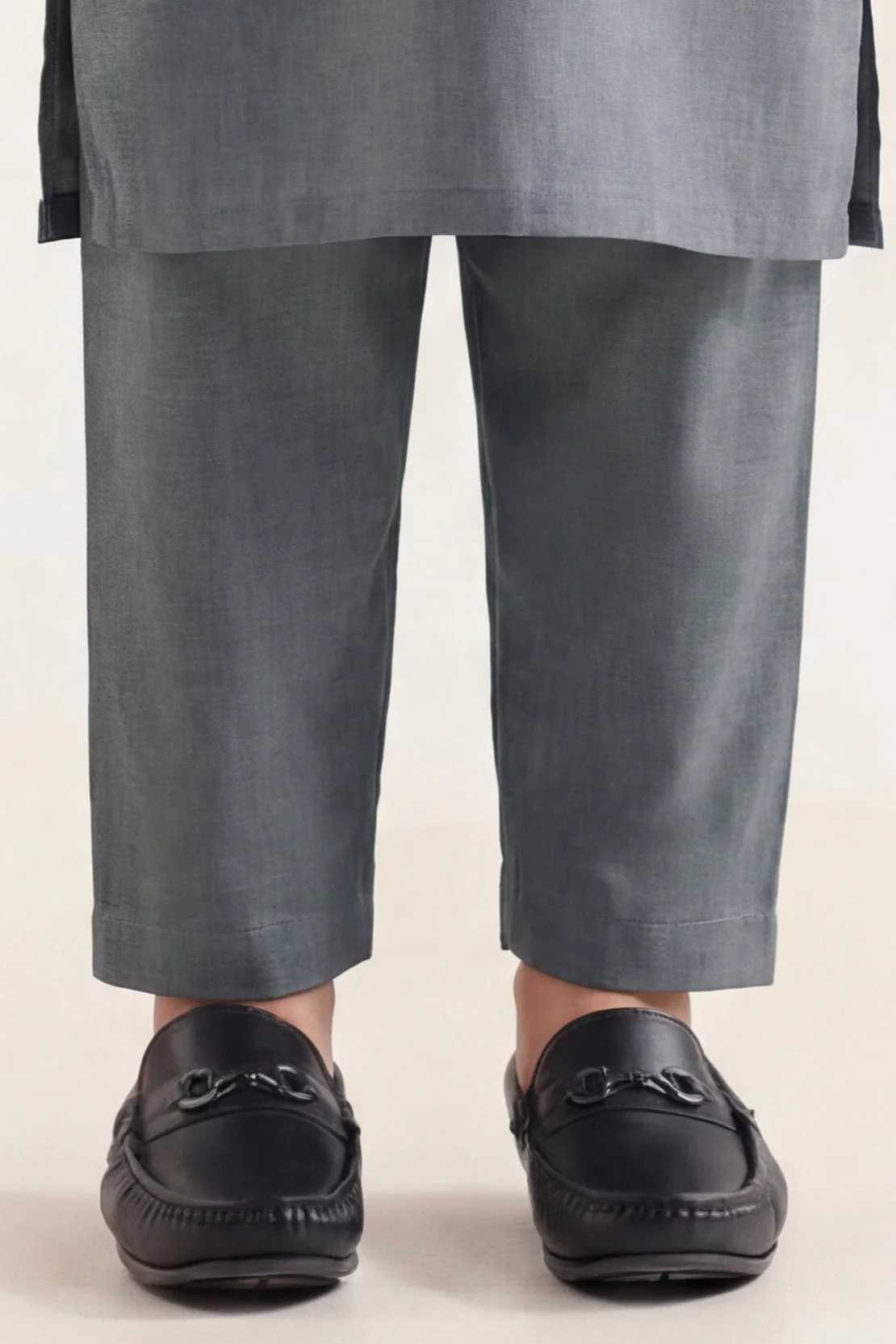 Solid Wash N Wear Stitched 2 Piece (Shirt/Trouser) For Boys - Image 5