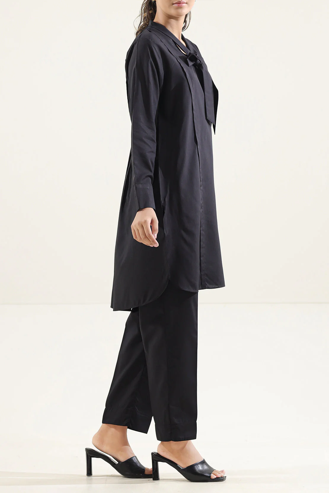 Solid Wash N Wear Stitched Shirt - Image 3