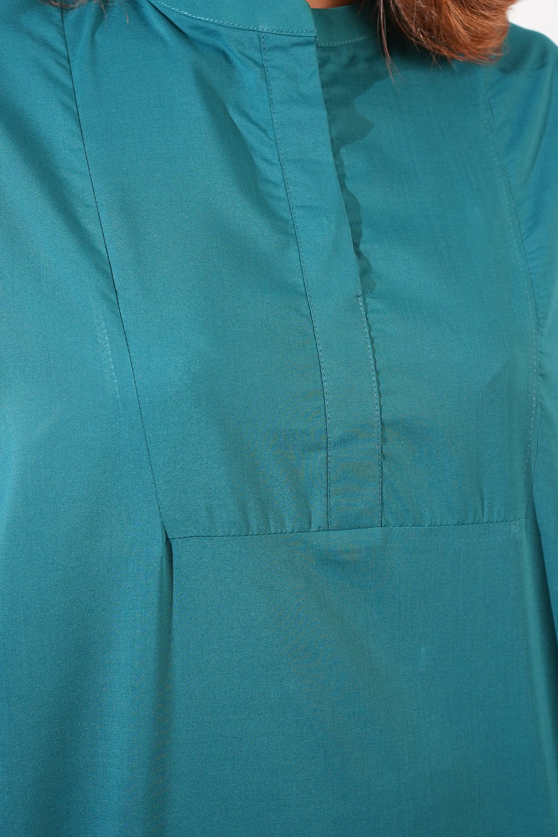 Solid Wash N Wear Stitched Shirt - Image 6
