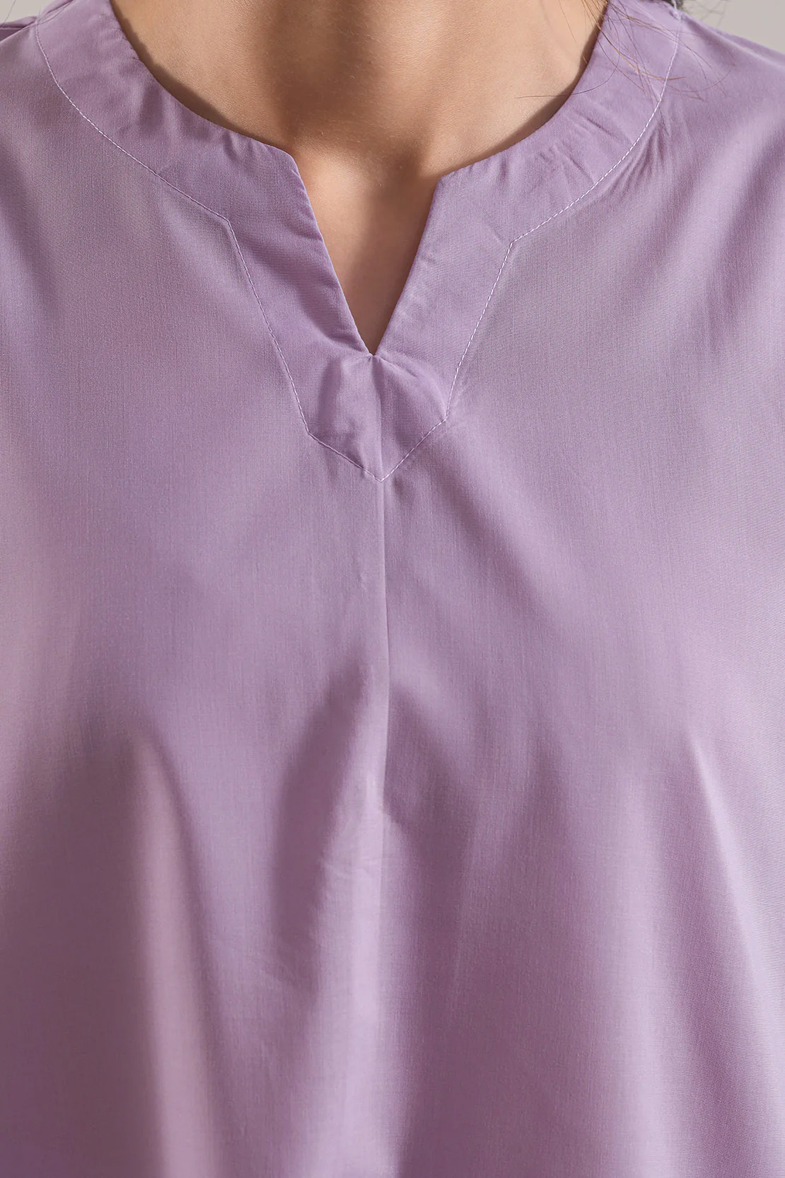 Solid Wash N Wear Stitched Shirt - Image 4