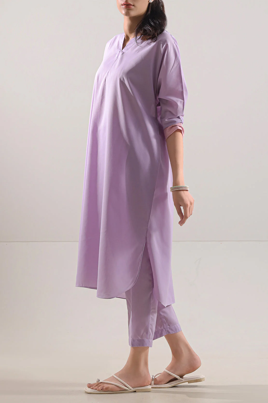 Solid Wash N Wear Stitched Shirt - Image 6