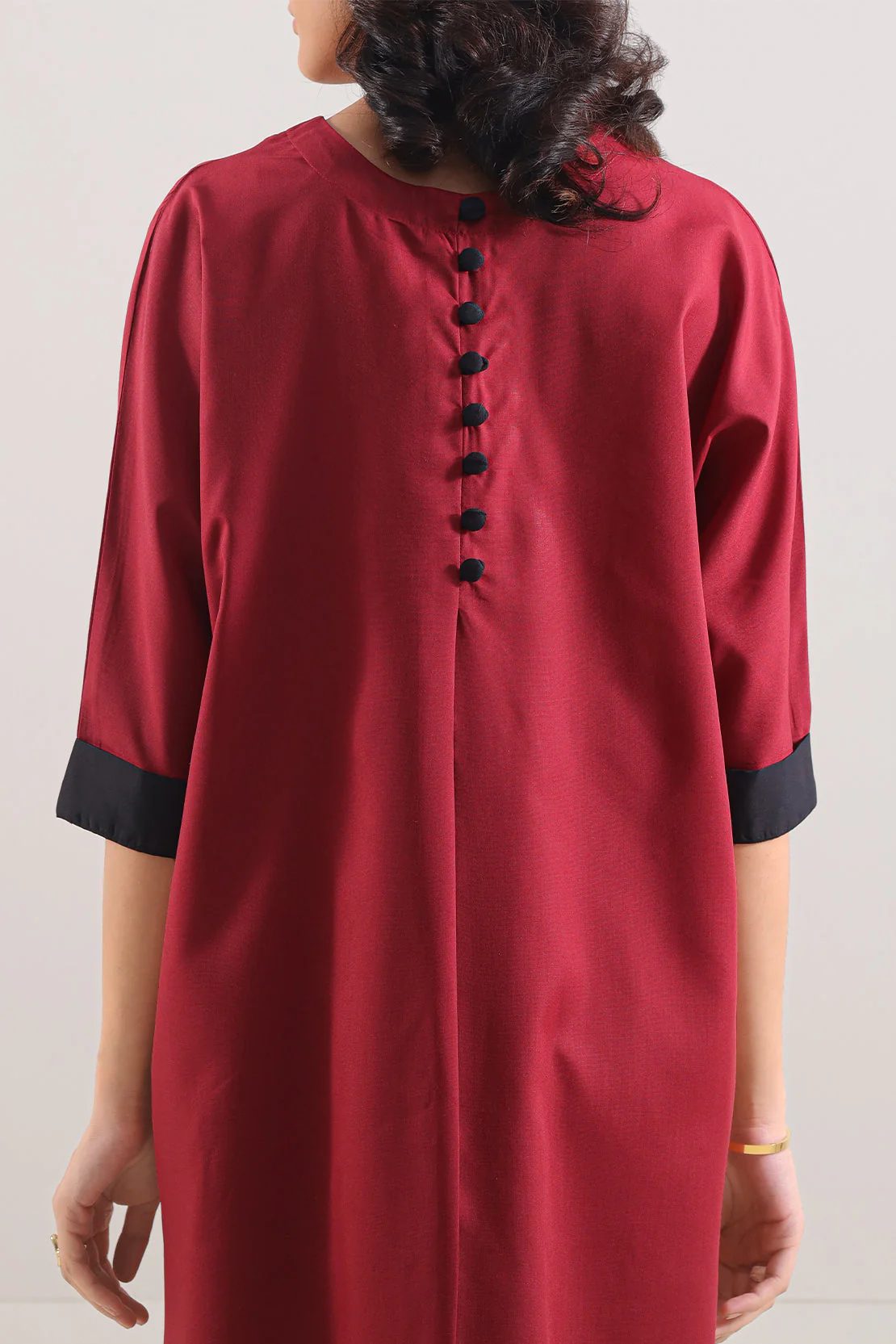Solid Wash N Wear Stitched Shirt - Image 4