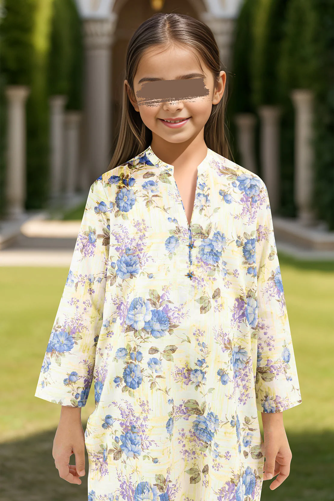 Stitched Cambric Shirt/trouser For Kids - Image 2