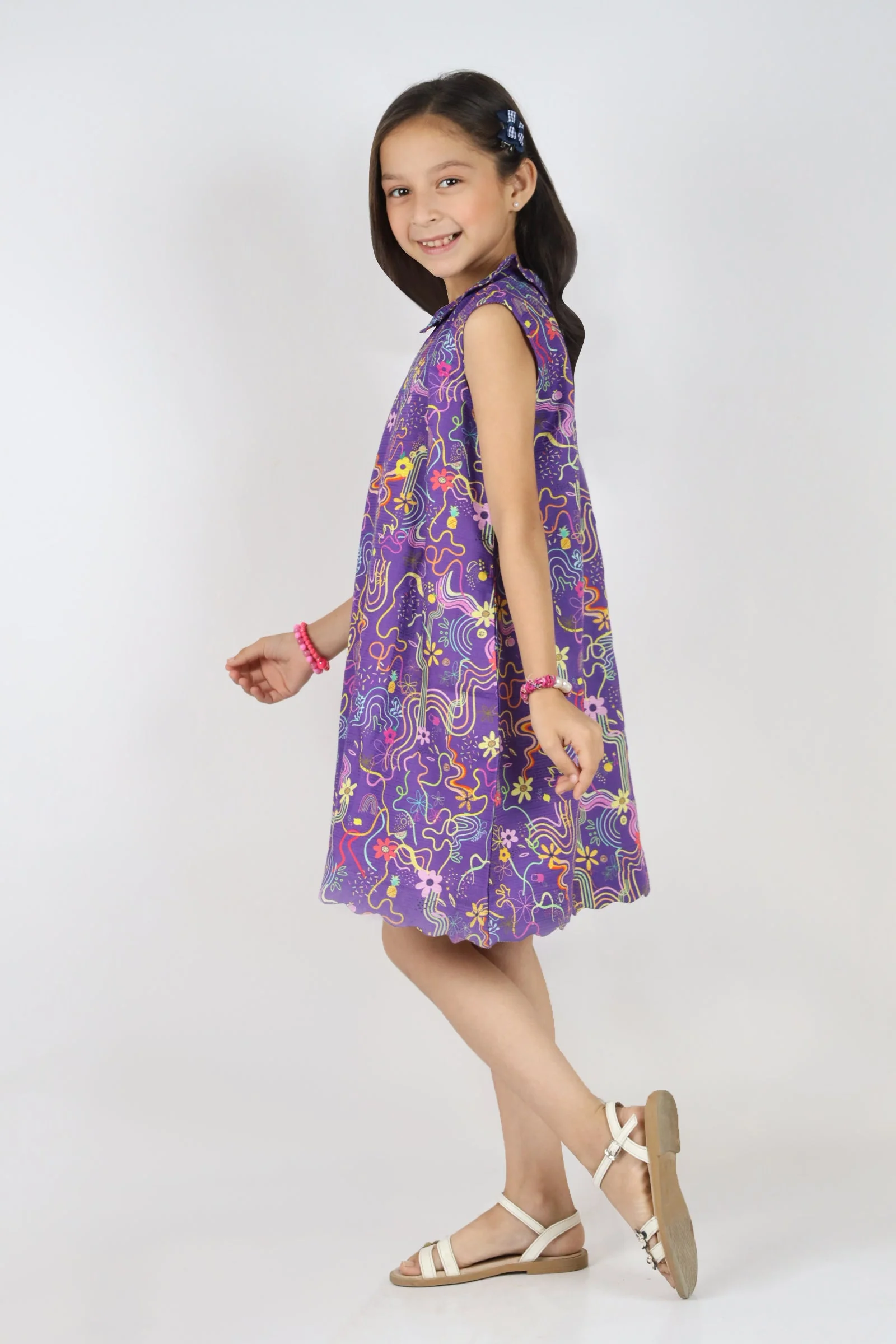 Stitched Cotton Dobby Shirt For Kids - Image 2