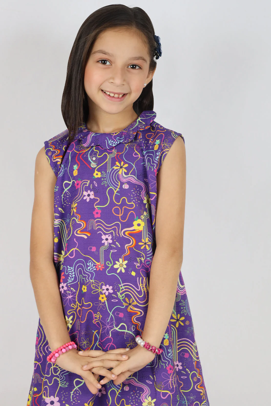 Stitched Cotton Dobby Shirt For Kids - Image 3