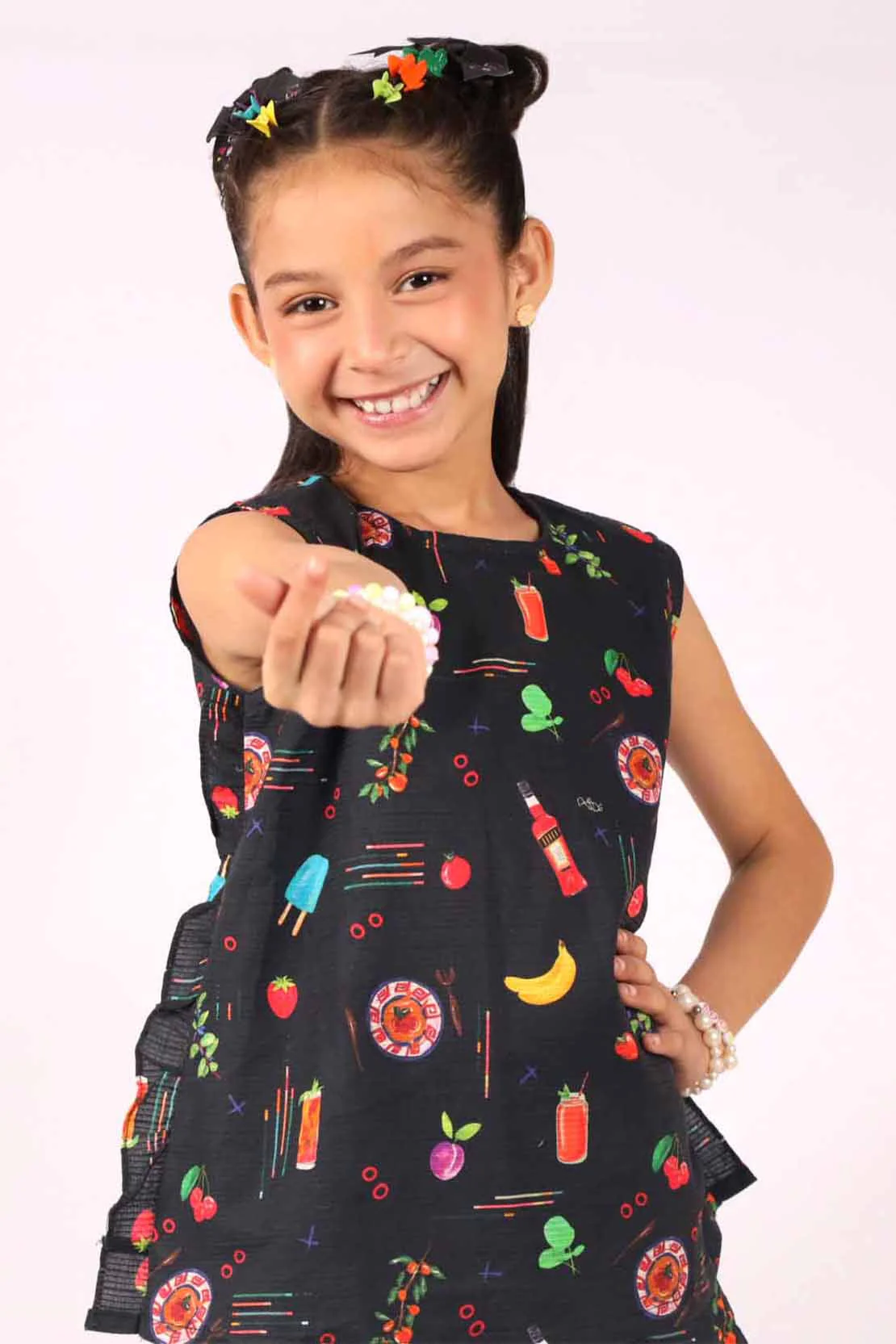 Stitched Cotton Dobby Shirt/trouser For Kids - Image 2