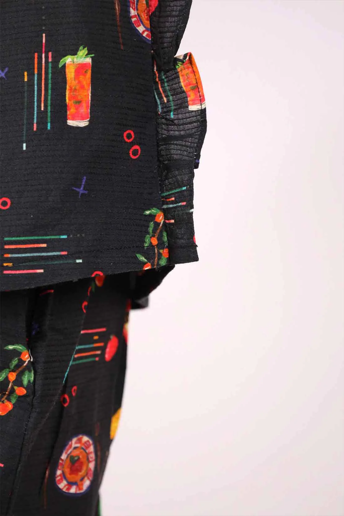 Stitched Cotton Dobby Shirt/trouser For Kids - Image 4