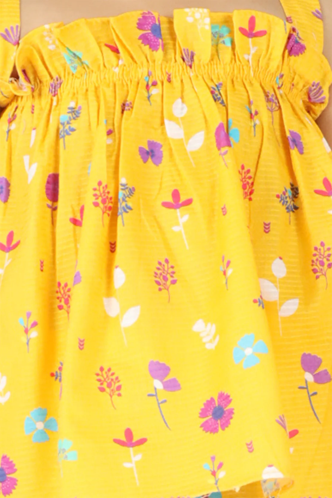 Stitched Cotton Dobby Tropical Printed Top & Shorts Co-ord Set For Kids - Image 4