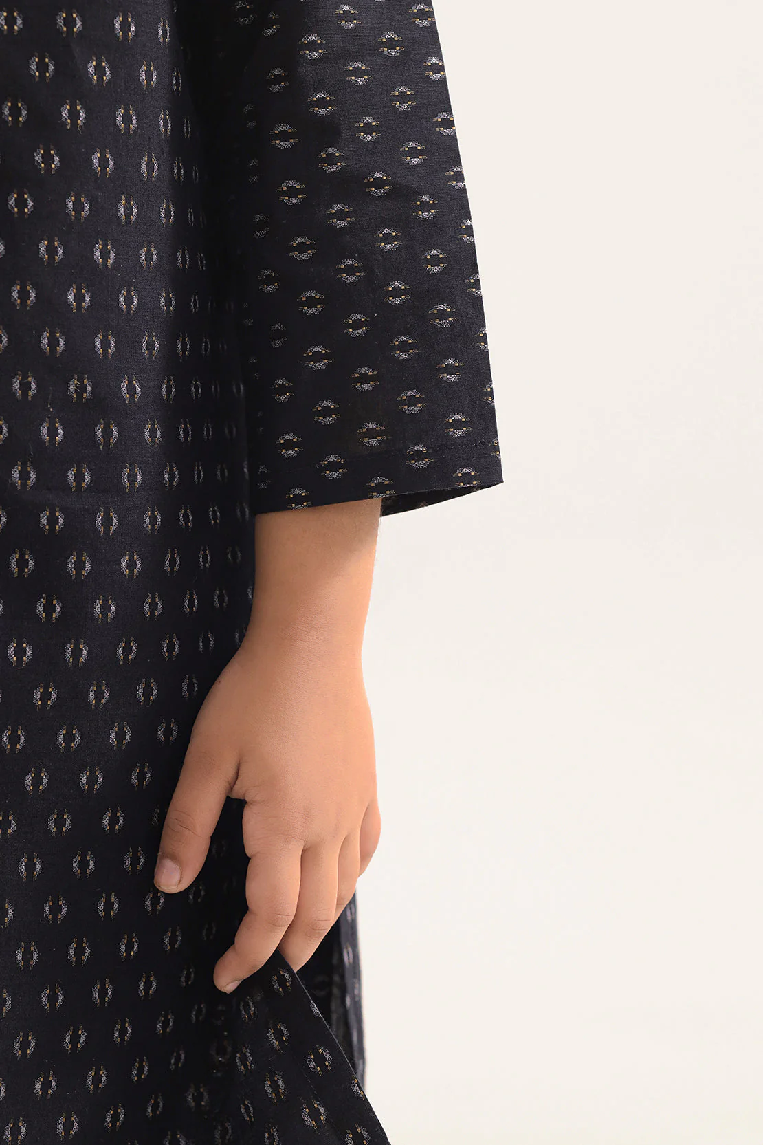 Stitched Cotton Jacquard 2 Piece (Shirt/trouser) For Kids - Image 4