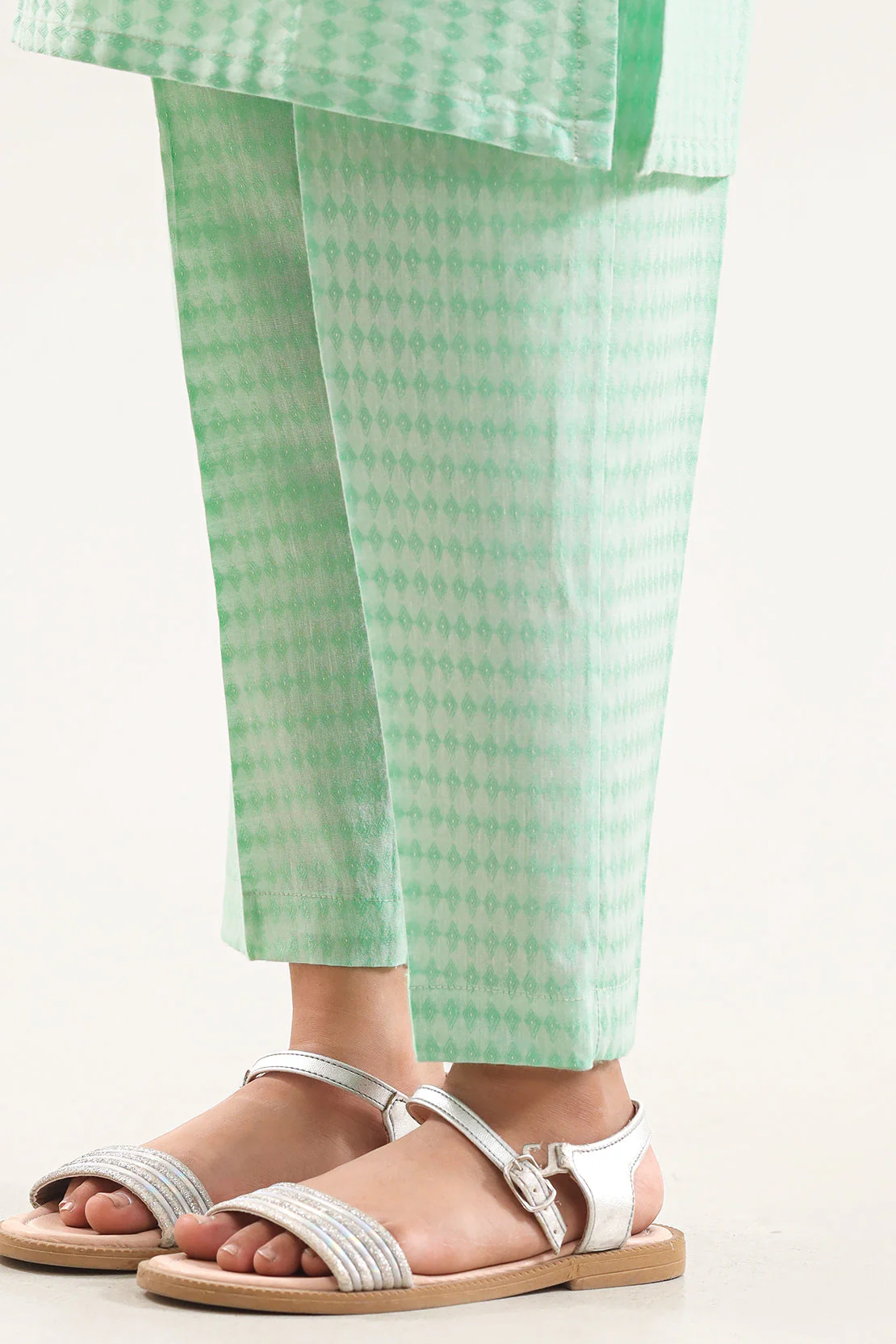 Stitched Cotton Jacquard 2 Piece (Shirt/trouser) For Kids - Image 5