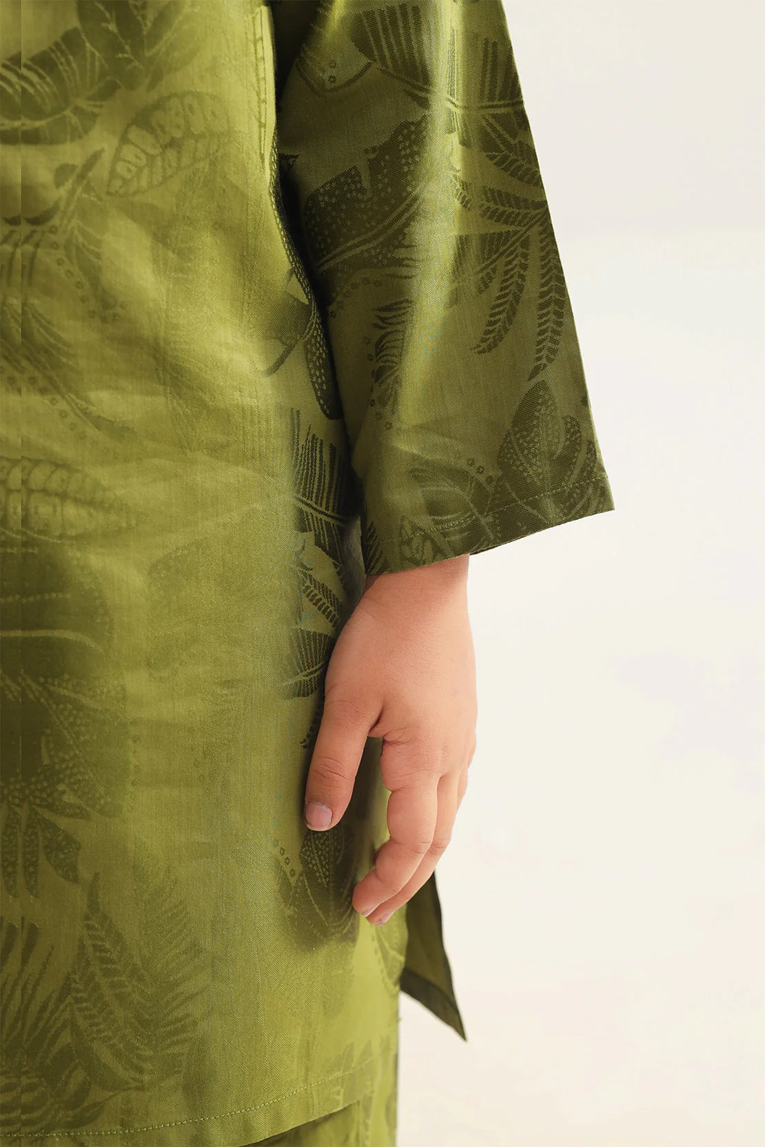 Stitched Cotton Jacquard 2 Piece (Shirt/trouser) For Kids - Image 5