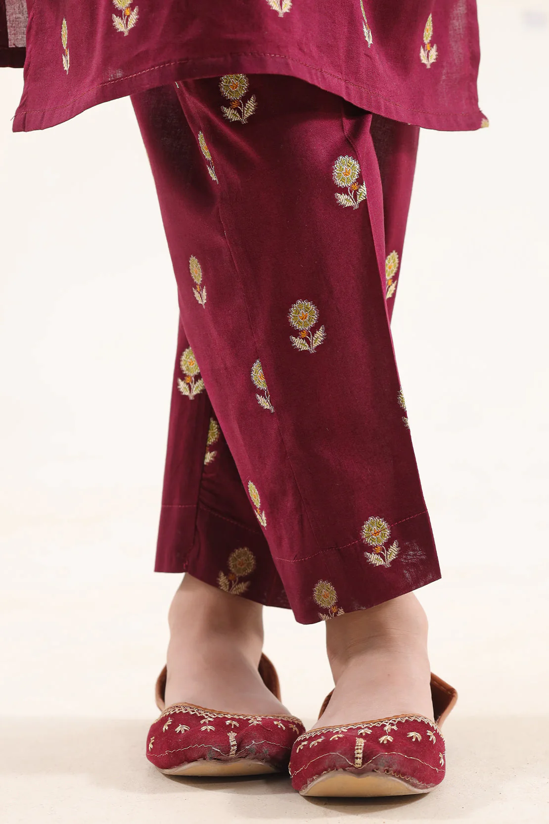 Stitched Cotton Jacquard 2 Piece (Shirt/trouser) For Kids - Image 5