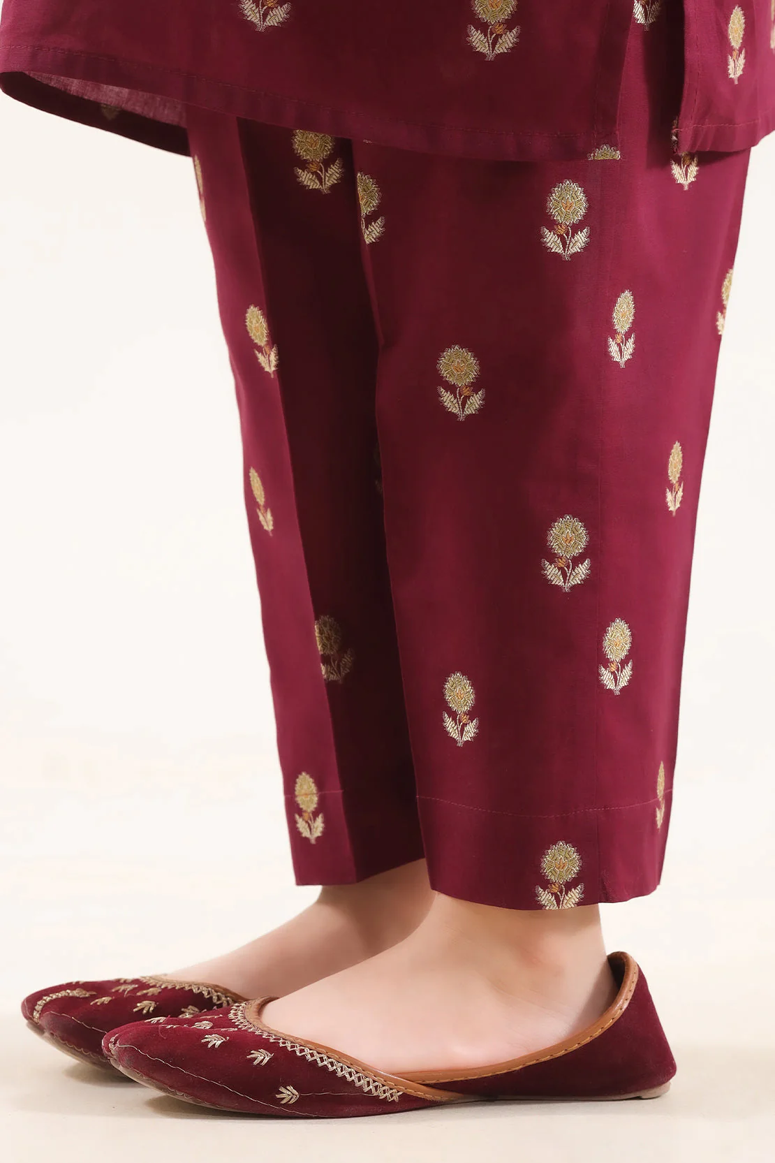 Stitched Cotton Jacquard 2 Piece (Shirt/trouser) For Kids - Image 6
