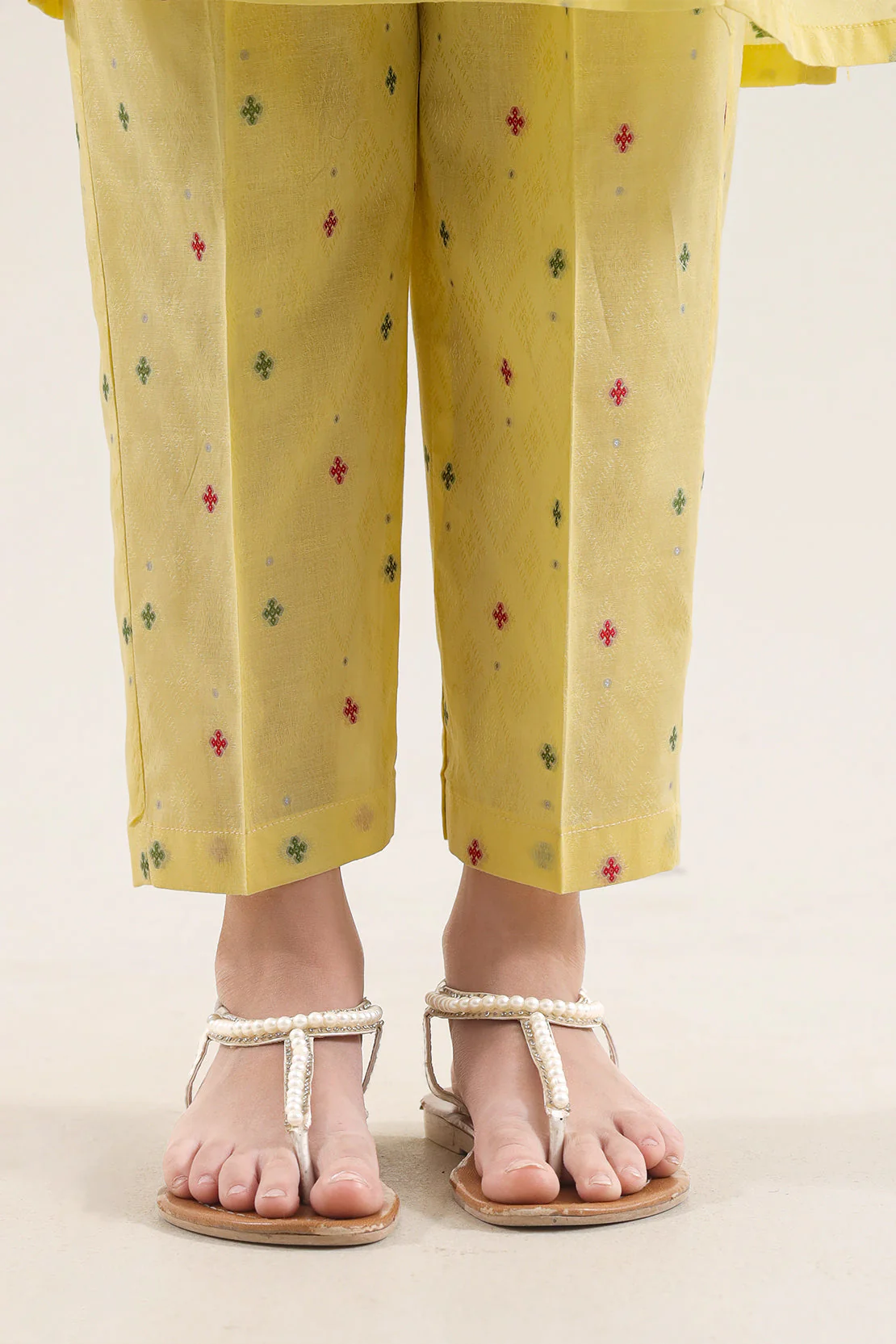 Stitched Cotton Jacquard 2 Piece (Shirt/trouser) For Kids - Image 5