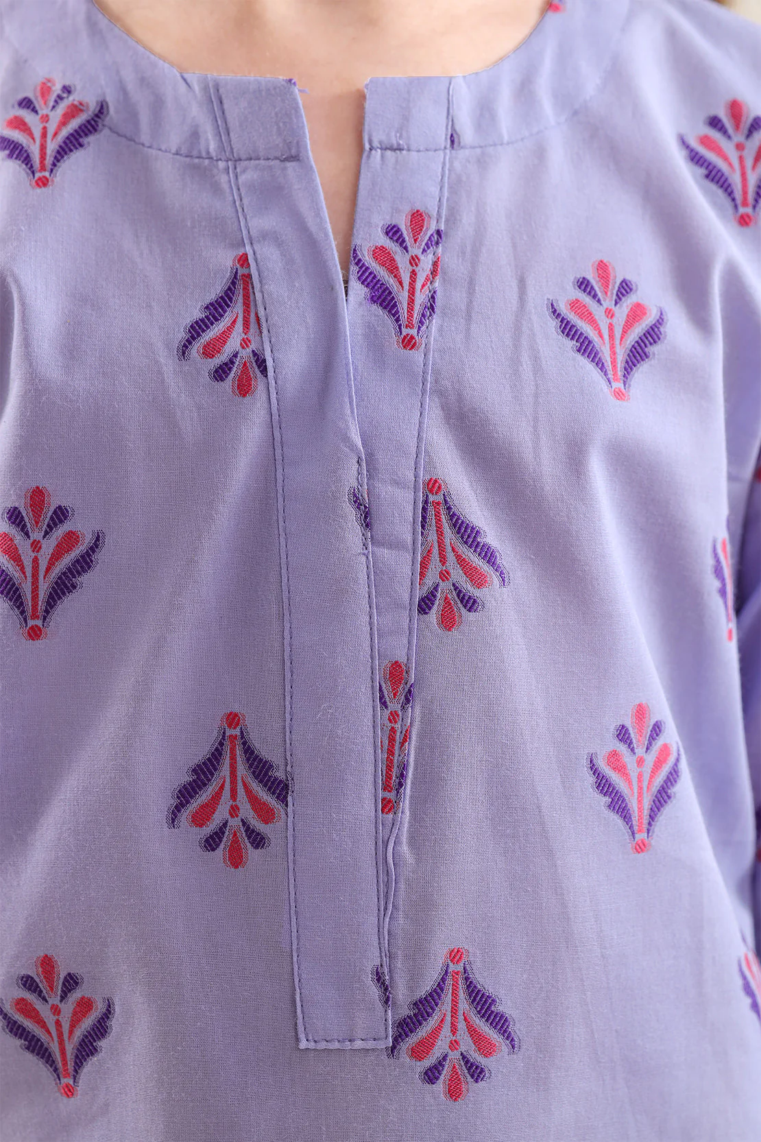 Stitched Cotton Jacquard 2 Piece (Shirt/trouser) For Kids - Image 3