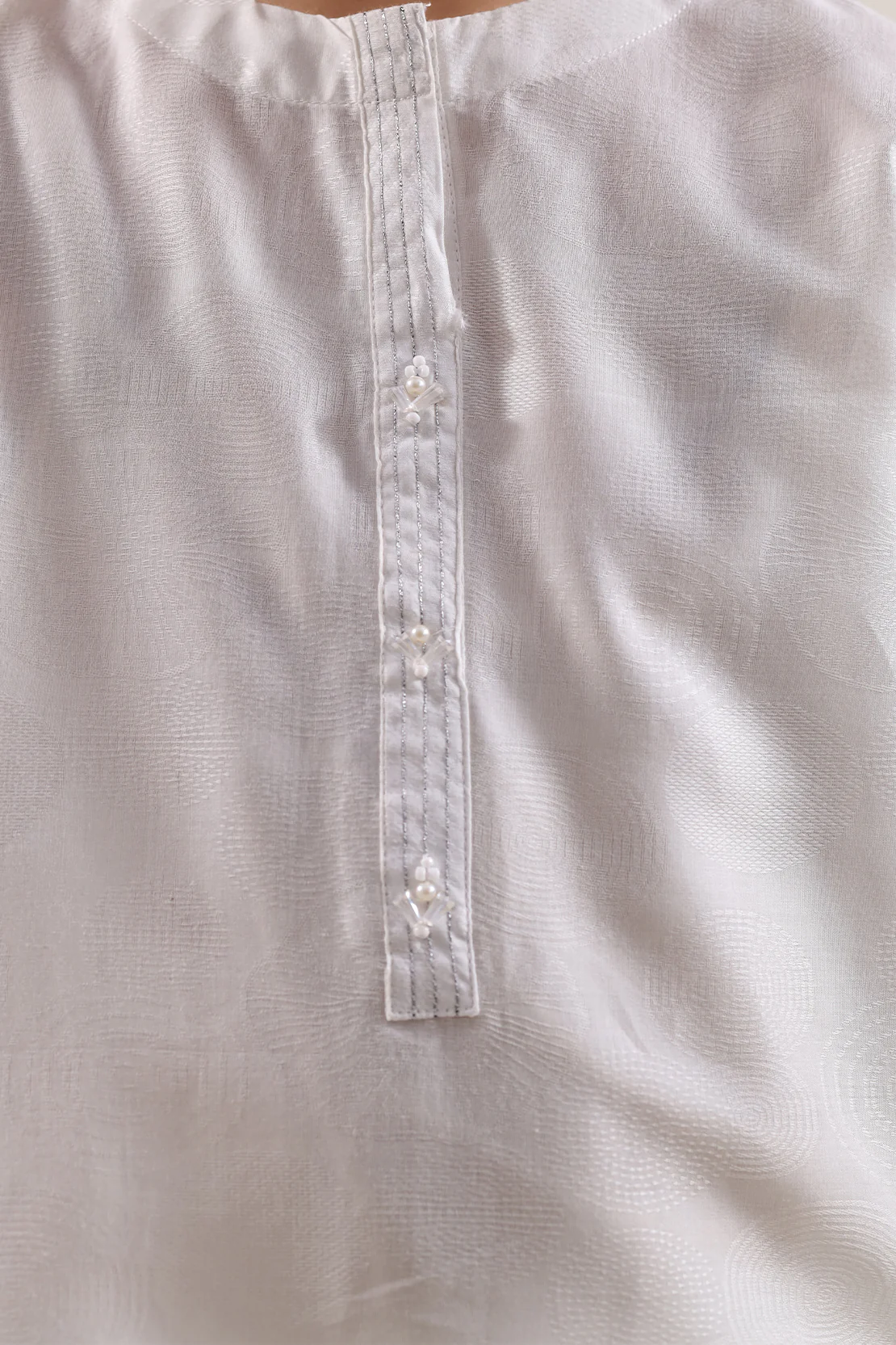 Stitched Cotton Jacquard 2 Piece (Shirt/trouser) For Kids - Image 4