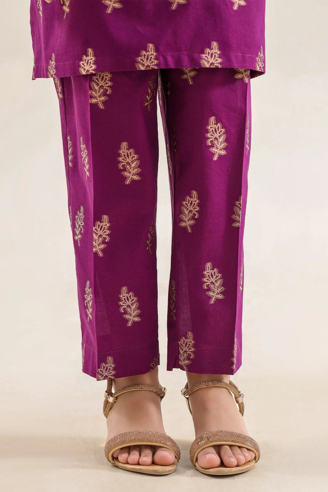 Stitched Cotton Jacquard 2 Piece (Shirt/trouser) For Kids - Image 5
