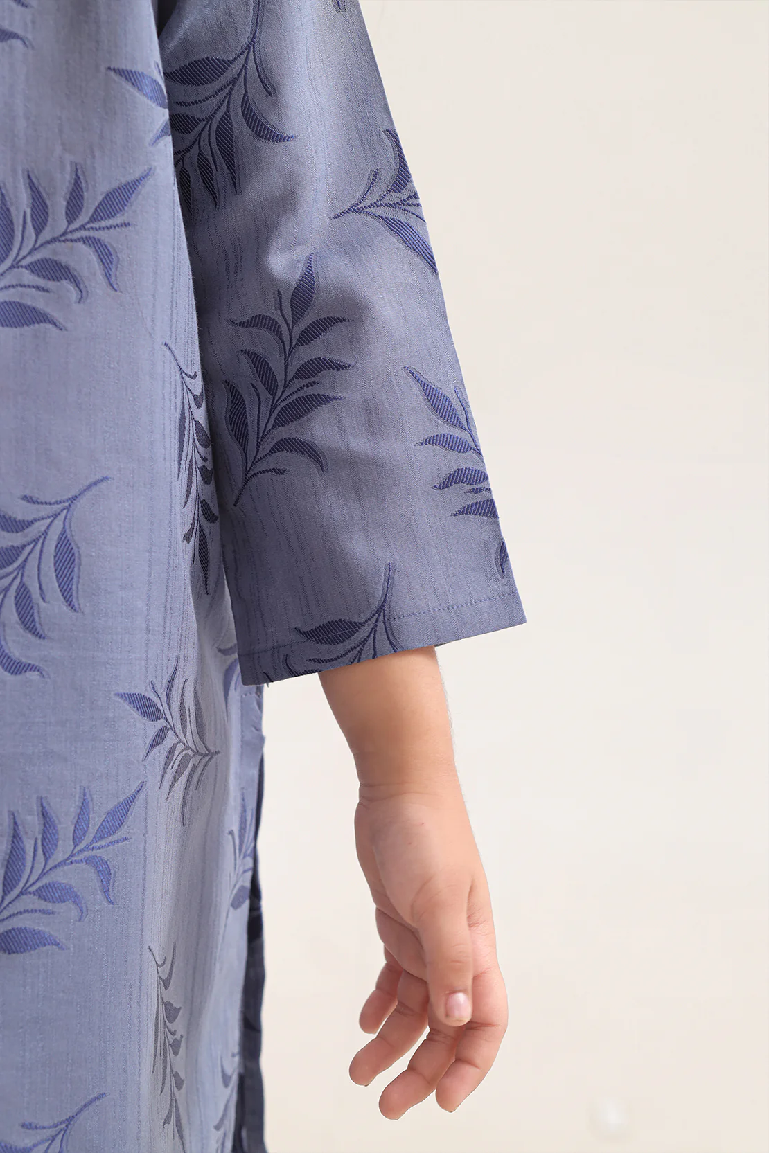 Stitched Cotton Jacquard 2 Piece (Shirt/trouser) For Kids - Image 4