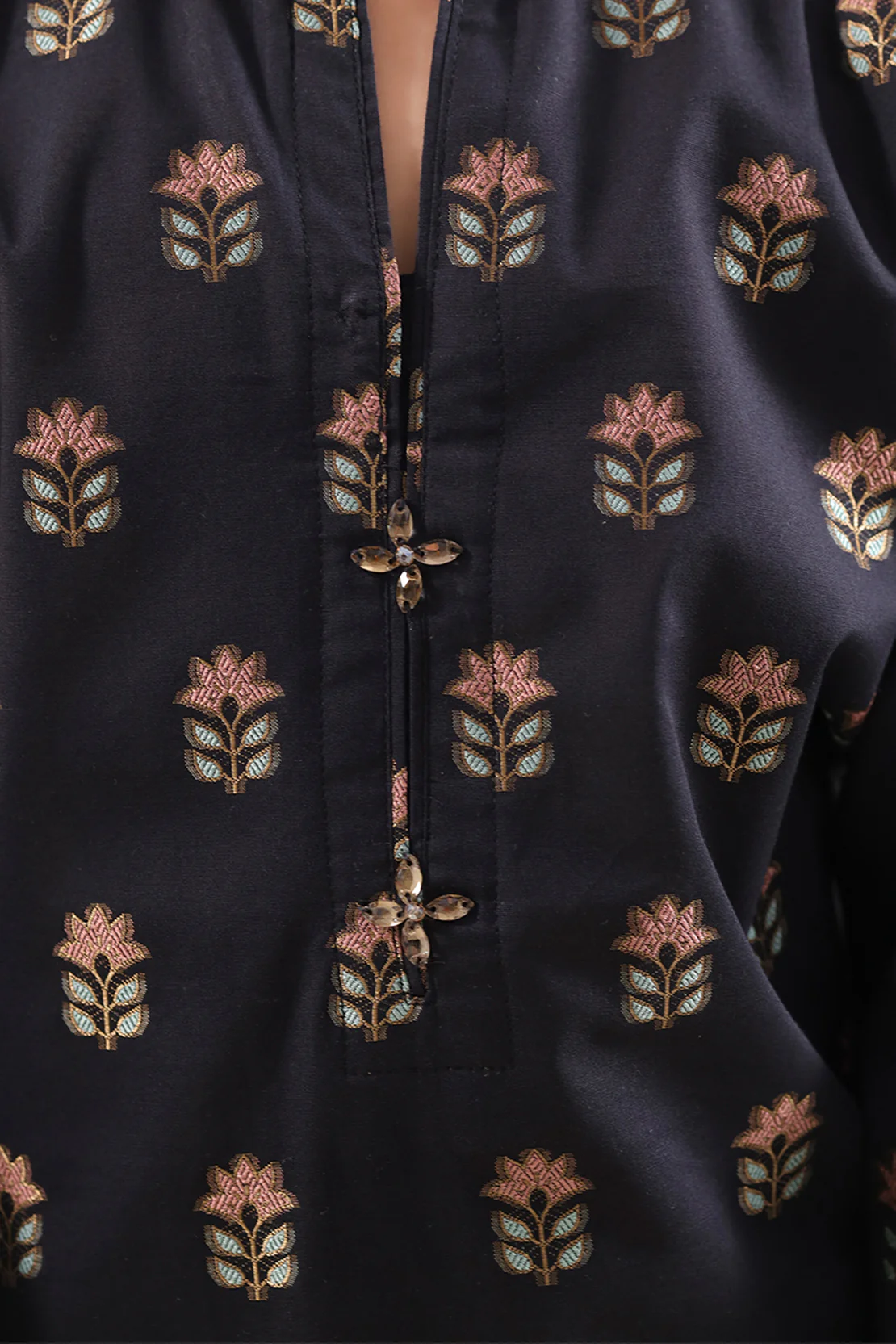Stitched Cotton Jacquard 2 Piece (Shirt/trouser) For Kids - Image 5