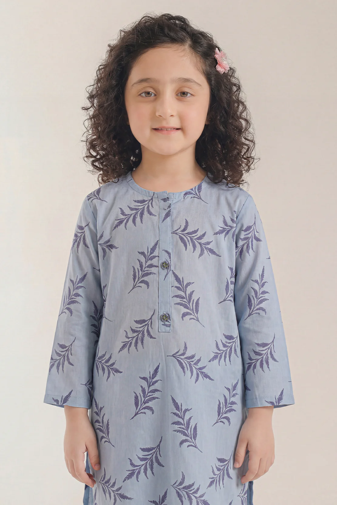 Stitched Cotton Jacquard 2 Piece (Shirt/trouser) For Kids - Image 2