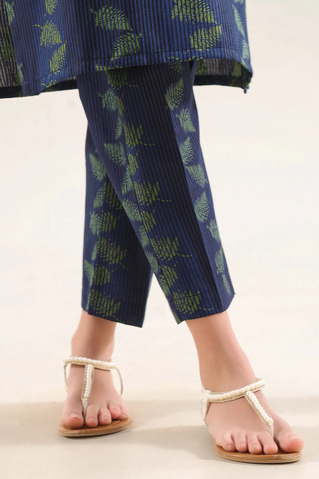 Stitched Cotton Jacquard 2 Piece (Shirt/trouser) For Kids - Image 5