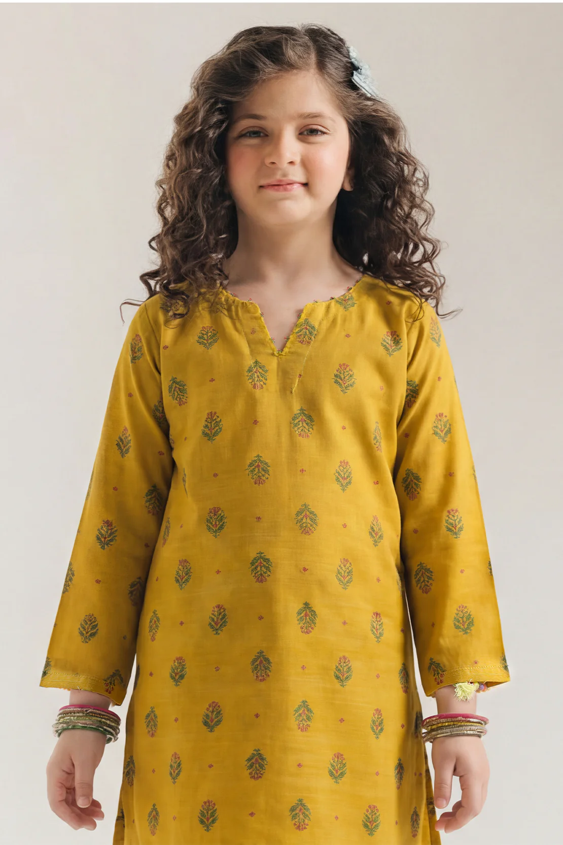 Stitched Cotton Jacquard 2 Piece (Shirt/trouser) For Kids - Image 2