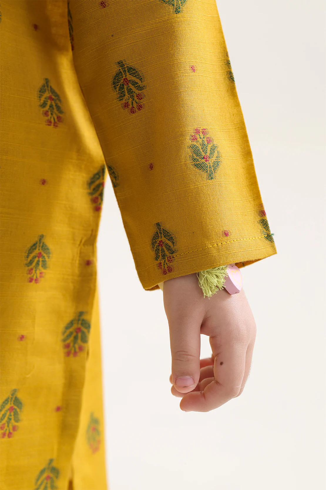 Stitched Cotton Jacquard 2 Piece (Shirt/trouser) For Kids - Image 4