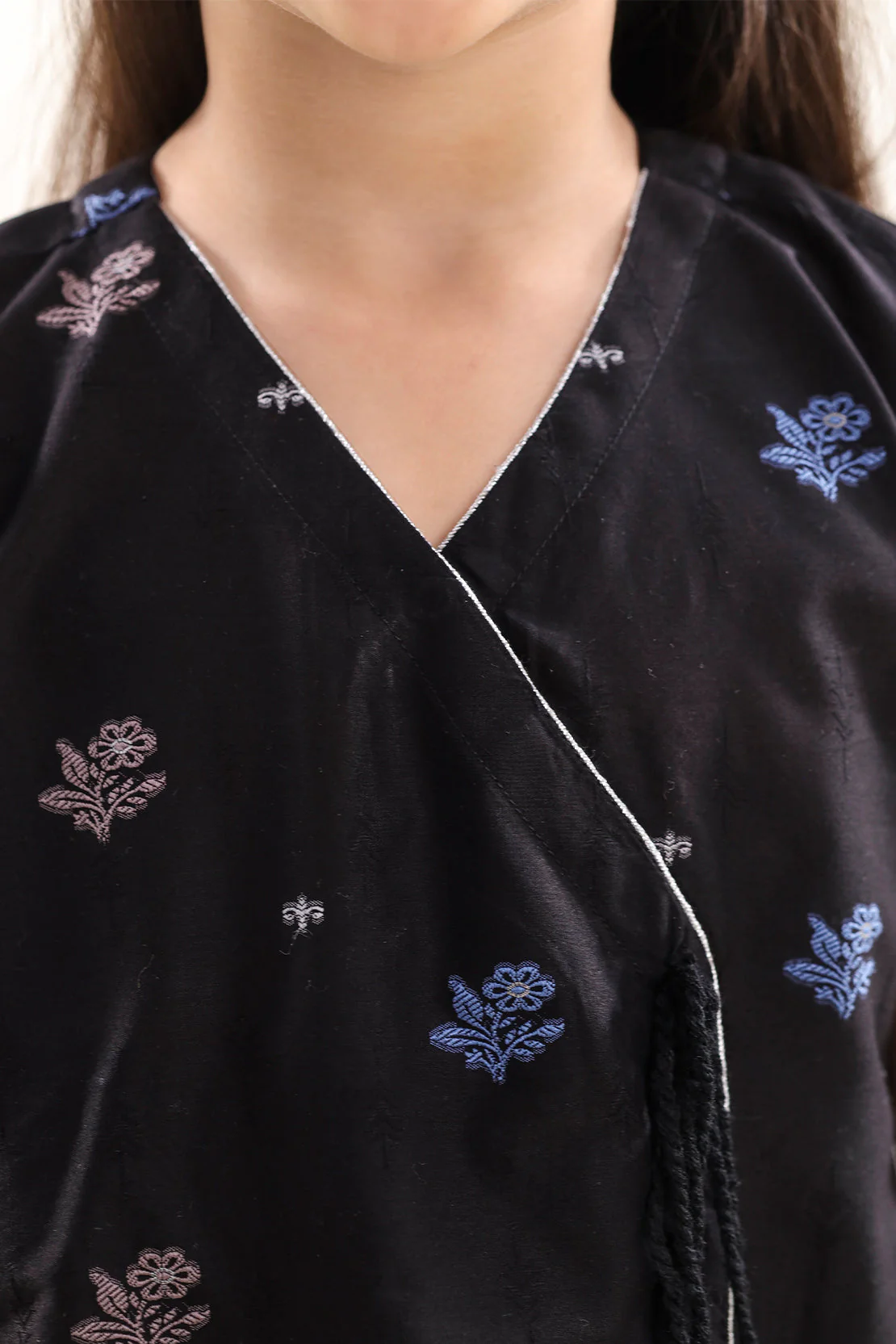 Stitched Cotton Jacquard 2 Piece (Shirt/trouser) For Kids - Image 3