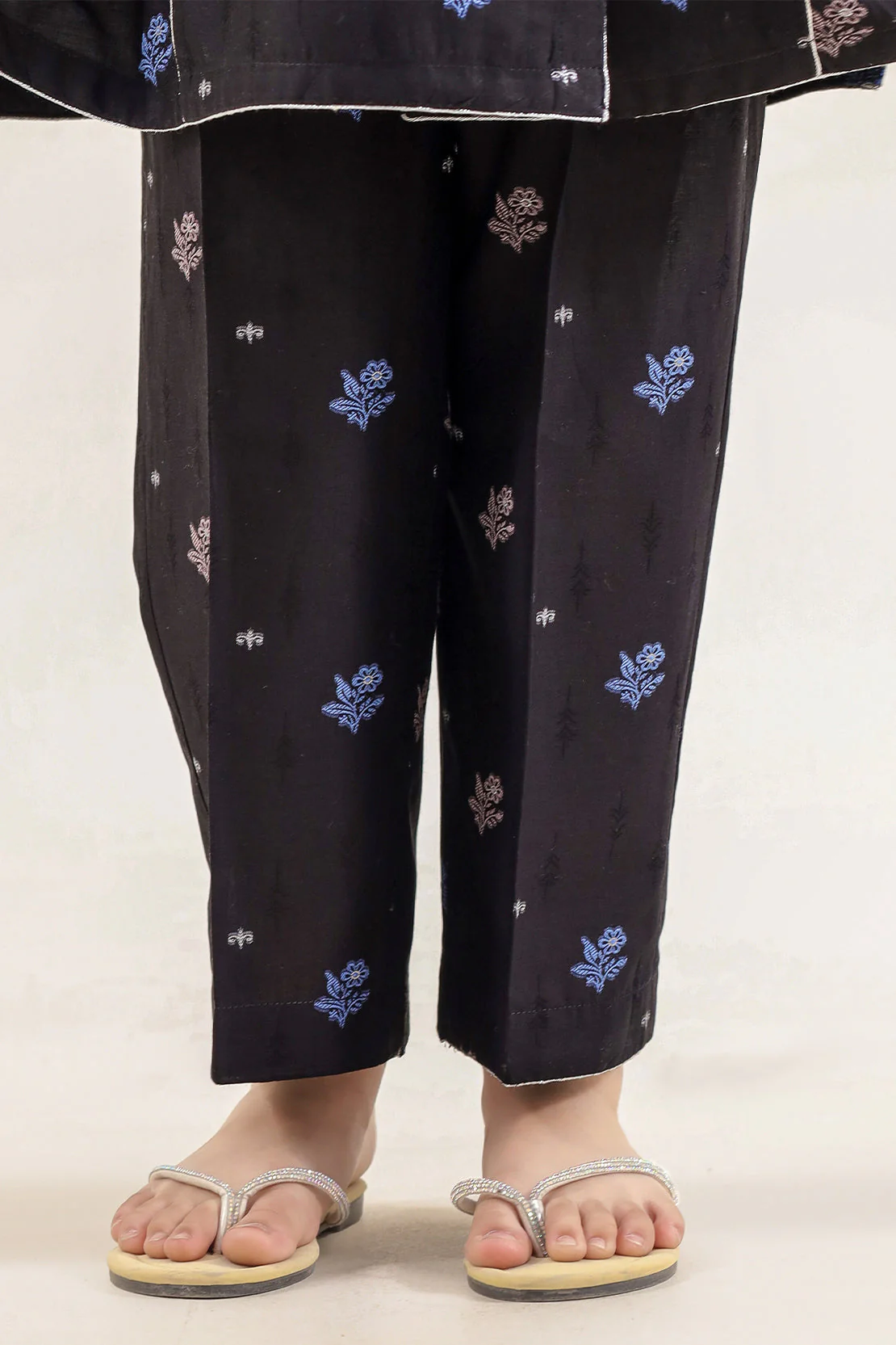 Stitched Cotton Jacquard 2 Piece (Shirt/trouser) For Kids - Image 5